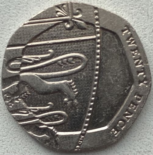 Великобритания 20 пенсов 2011 г.