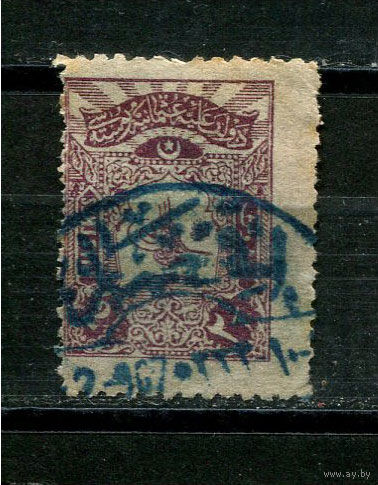 Османская Империя - 1905 - Тугра Абдул-Хамида II 2 1/2Pia - [Mi.119C] - 1 марка. Гашеная.  (Лот 16JD)-TG2P1