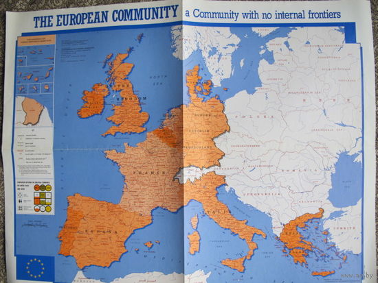 Карта Европейского Сообщества (до 1993 г.)