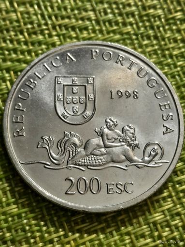 Португалия 200 эскудо 1998 г ( Мозамбик , корабль )