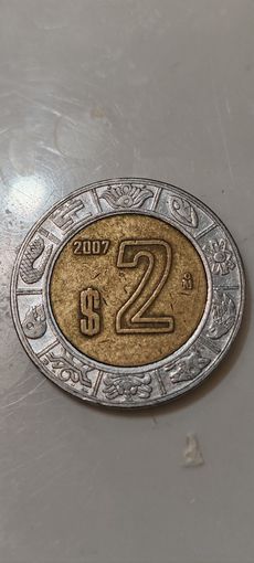 Мексика 2 песо 2007