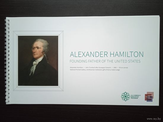 Буклет-альбом  "ALEXANDER HAMILTON - $ 10 NOTE"