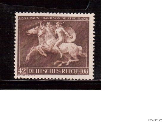 Германия-1941,(Мих.780) ** , Скачки, Лошади