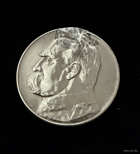 5 злотых 1935 г. Юзеф Пилсудский. Польша. Серебро