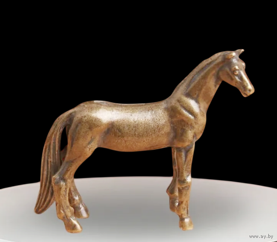 Статуэтка миниатюра Лошадь Латунь