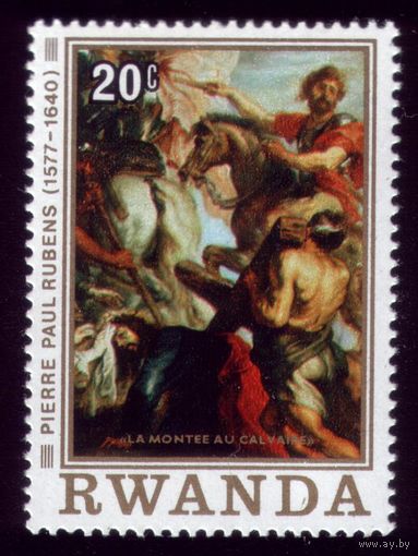 1 марка 1977 год Руанда Рубенс 883