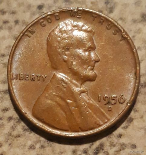 1 цент  1956 D США