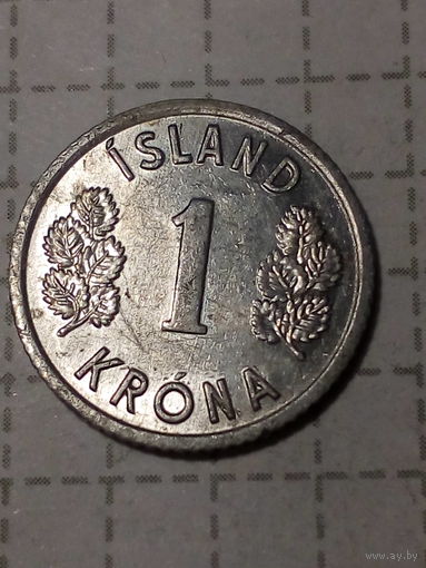 1 крона Исландия 1976 год