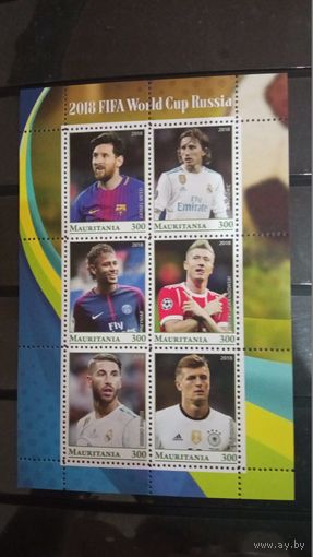 БЛОК ФУТБОЛ  ЧЕМПИОНАТ МИРА СПОРТ    MNH