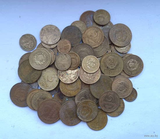 Монеты СССР дореформа 90 штук
