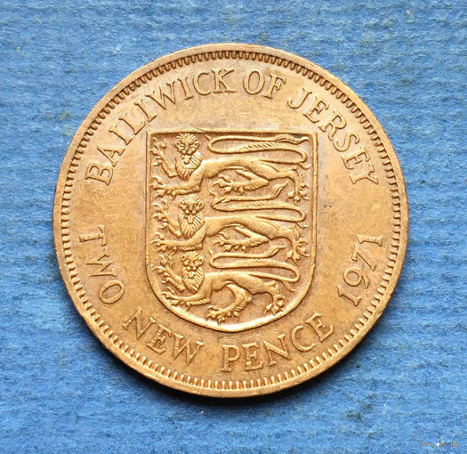 Джерси 2 пенса 1971