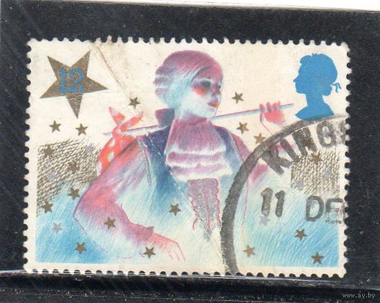 Великобритания. Mi:GB 1051II. Главный Мальчик-Подпечаток. Серия: Рождество 1985 .