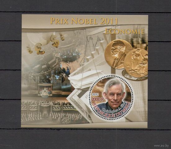 Мали 2012 Нобелевские лауреаты 1 блок MNH**