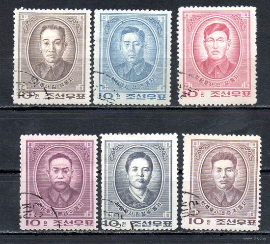 Памяти героев-революционеров КНДР 1962 год  6 марок