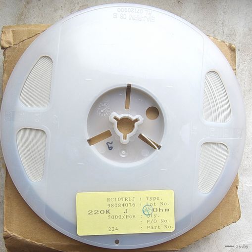 0805. 220 кОм. Катушка 5000 штук. 220кОм. 220к. Резисторы смд. smd 2012