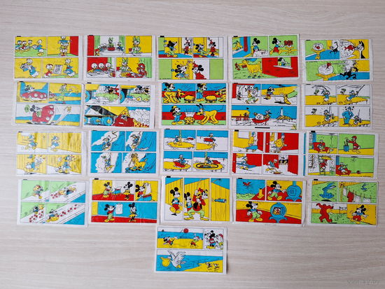 Вкладыши Дональд Donald - Walt Disney Уолт Дисней - Дональд Дак Микки Маус Минни Гуфи и др