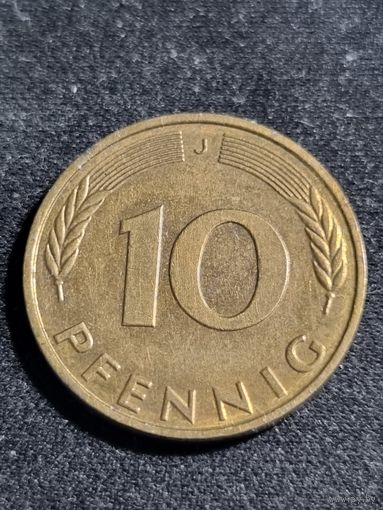 Германия 10 пфеннигов 1996 J