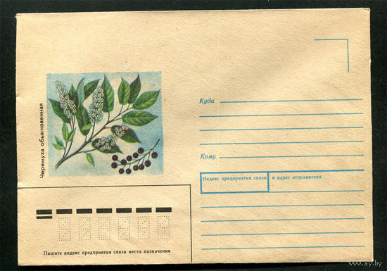 Конверт. Черёмуха. 1989