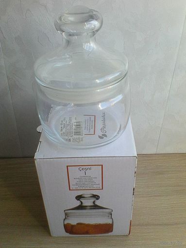 Банка с Крышкой "Чешни" - Для Хранения - Объём 420 грамм - Новая в Упаковке.