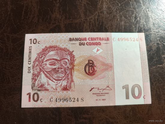 Конго 10 серии образца 1997 года UNC p82 см описание