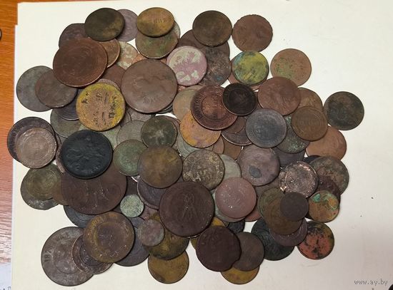 С рубля! 120 медных монет РИ от Петра до Николая