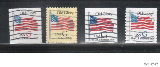 США-1994, (Мих.2533-2538) , гаш., Стандарт, Флаг,