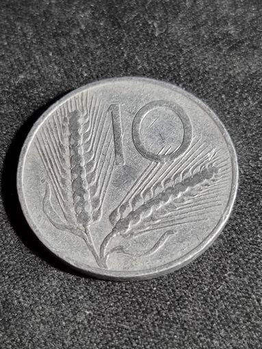 Италия 10 лир 1953