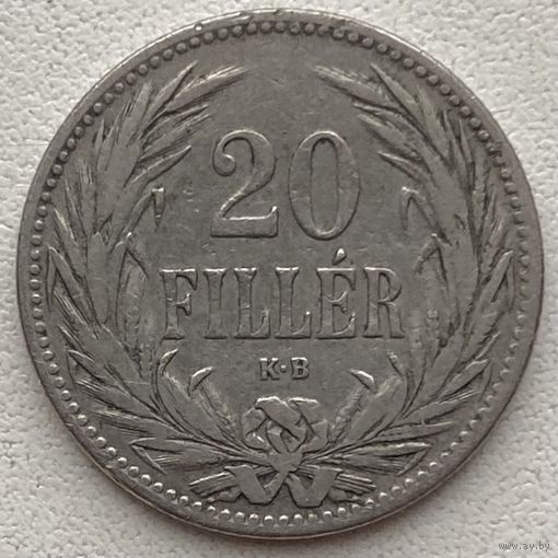 Венгрия 20 филлеров 1893 г.