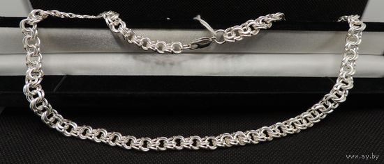 Цепочка Ag_925, "бисмарк"_50.25 гр_50см, новая с биркой