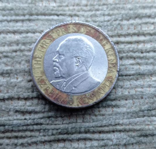 Werty71 Кения 10 шиллингов 2010 Биметалл