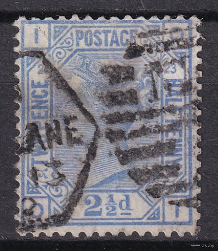 42.Br. Великобритания. Виктория. Стандарт. 2 1/2p. 1881 г. Mi.#59. Plate 23.