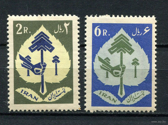 Иран - 1962 - Неделя леса - [Mi. 1103-1104] - полная серия - 2 марки. MNH, MLH.  (LOT DM38)
