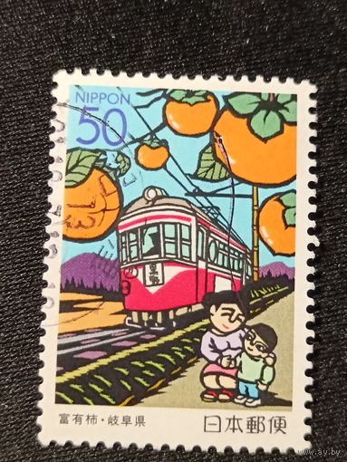 Япония, 2001. Локомотив, хурма, дети