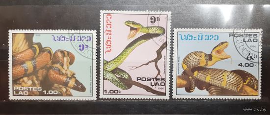 Лаос. 1986 год. Фауна. Пресмыкающиеся. Змеи (1063)