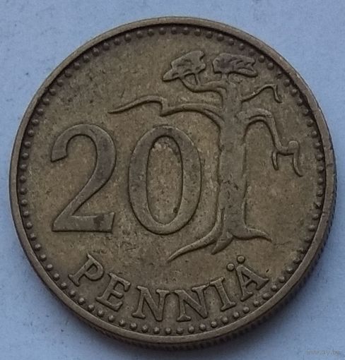 Финляндия 20 пенни 1963 г.