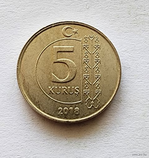 Турция 5 курушей, 2018