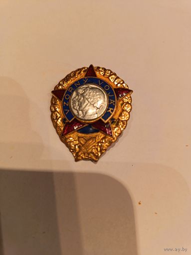 Знак времени СССР Отличный солдат ЧССР
