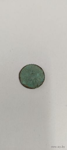 Крестовая копейка 1728 год . Москва