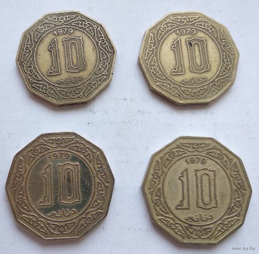 Алжир 10 динаров, 1979 5-10-1*4