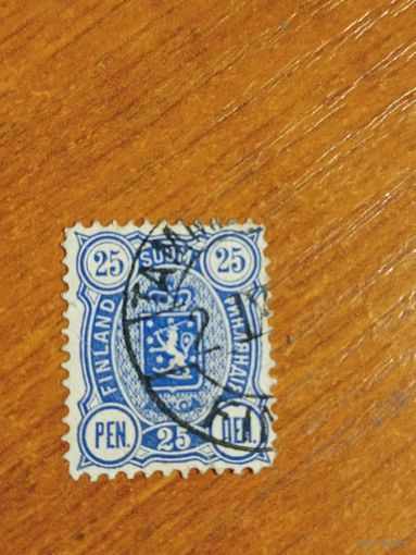 1889 Россия Великое княжество Финляндское мих 31А зуб 12 1/2 герб (1-10)