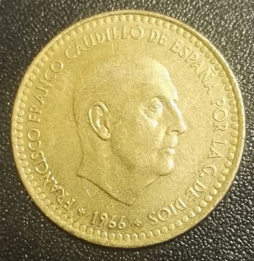 1 песета 1966 Испания
