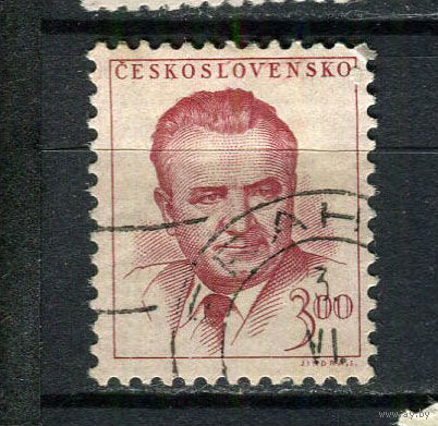 Чехословацкая Социалистическая Республика - 1953 - Клемент Готвальд - Президент Чехословакии - [Mi. 798] - полная серия - 1 марка. Гашеная.  (Лот 115BU)