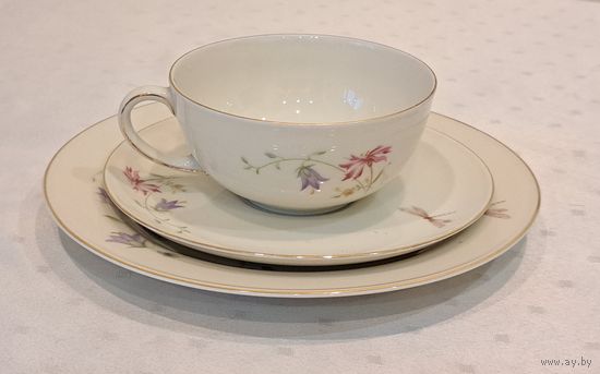 Трио 4 штуки высококачественный фарфор слоновая кость Porzellanfabrih Arzberg Bayern Германия 1950-е годы.