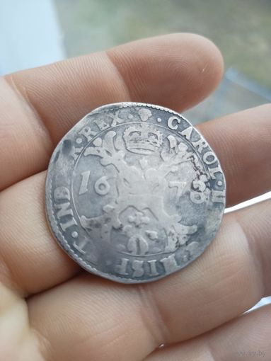 1/2 Потагона ( талера) 1678 года Испанские Нидерланды