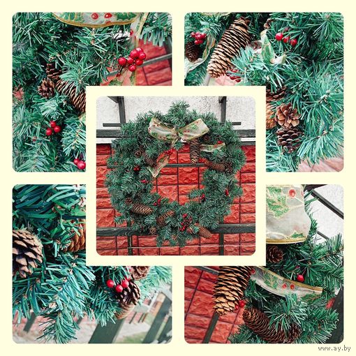 Венок Новогодний Рождественский на дверь