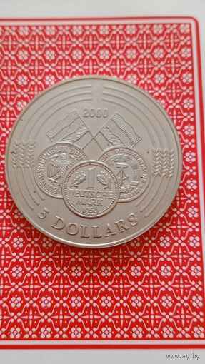 Либерия 5 долларов 2000 немецкая марка