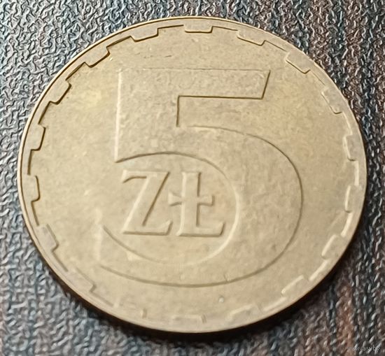Польша 5 злотых, 1987    ( 2-7-1 )