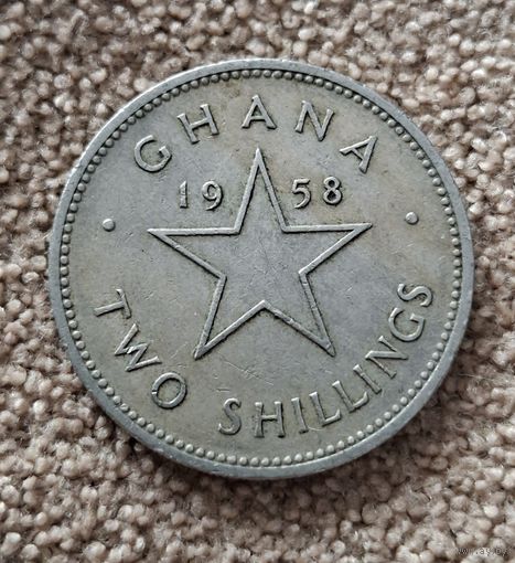Гана 2 шиллинга, 1958