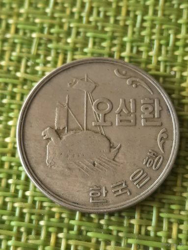 Южная Корея 50 хван 1959 г Корабль - Черепаха