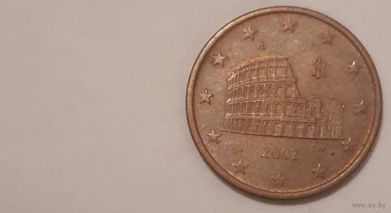 Италия 2002 5 евроцентов